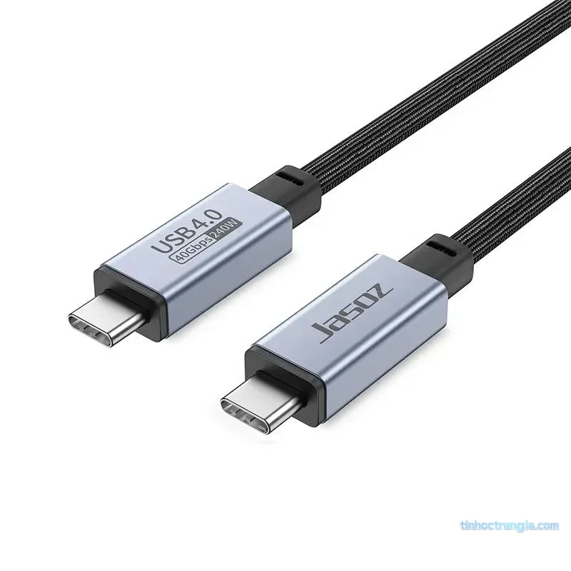 Cáp USB4 Hai Đầu USB-C 1,2M Jasoz D119 T-D202 Hỗ Trợ 8K@60Hz 1