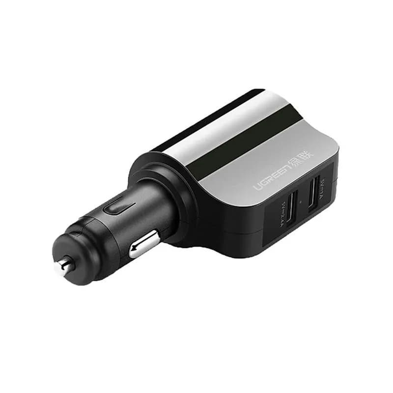 Tẩu Sạc Ô Tô Ugreen 2 Cổng USB-A (1A & 2.4A) Cao Cấp - Ugreen 20394