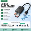 Đầu Đọc Thẻ Nhớ TF/SD Chuẩn USB 3.0 Cao Cấp Ugreen 20250 3