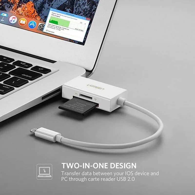 Đầu Đọc Thẻ SD/TF Chân Cắm Lightning Ugreen 30612 Cho iPhone, iPad