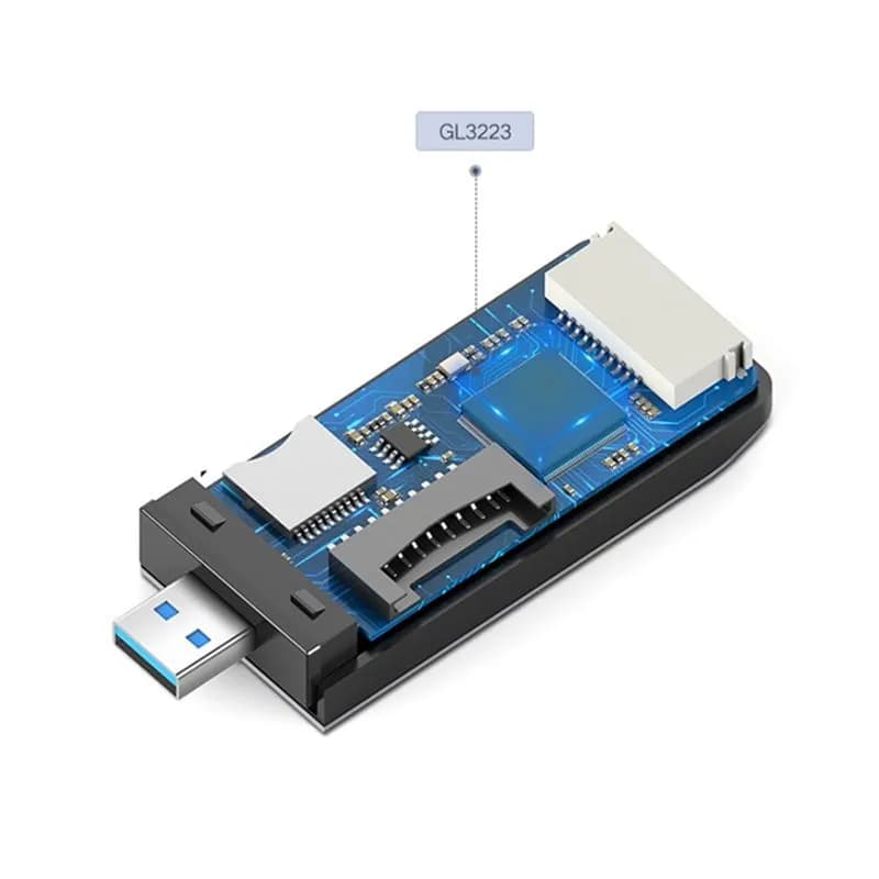 Đầu Đọc Thẻ USB 3.0 Đa Năng Ugreen 50541 Cao Cấp – Hỗ Trợ Thẻ CF, SD, TF, MS