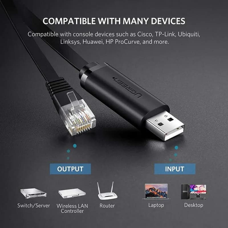 Cáp USB Console Sang RJ45 Có Chipset Ugreen 50773 Dài 1.5M - hover