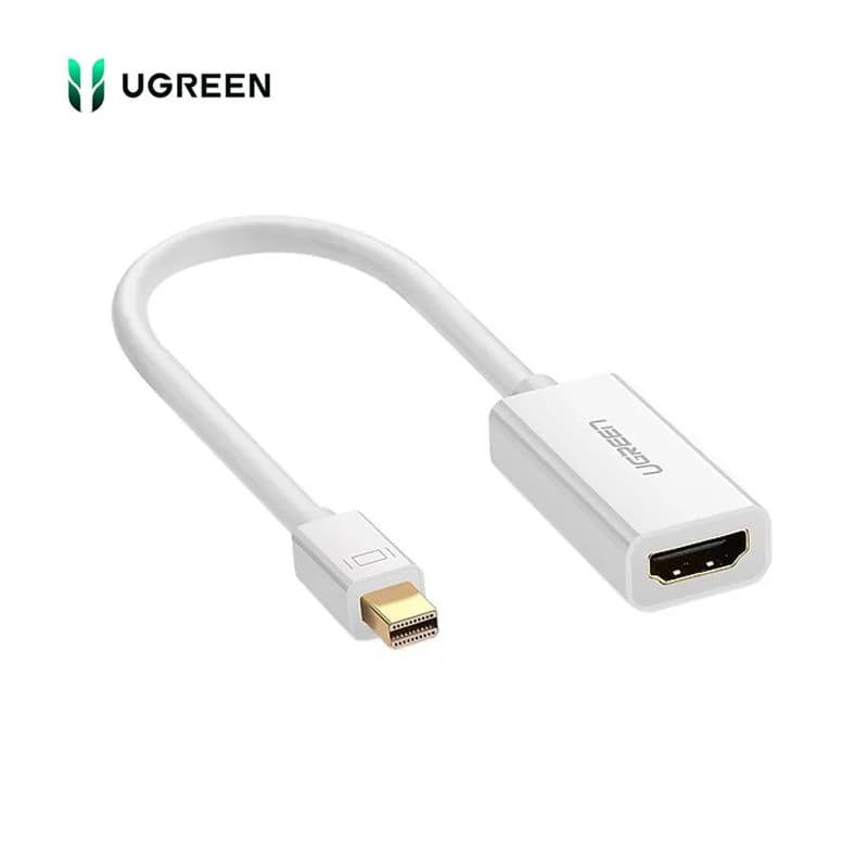 Cáp Chuyển Đổi Mini DisplayPort Sang HDMI Có Chipset Ugreen 10460 (Dài 18cm, Màu Trắng)