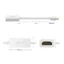 Cáp Chuyển Đổi Mini DisplayPort Sang HDMI Có Chipset Ugreen 10460 (Dài 18cm, Màu Trắng) 3