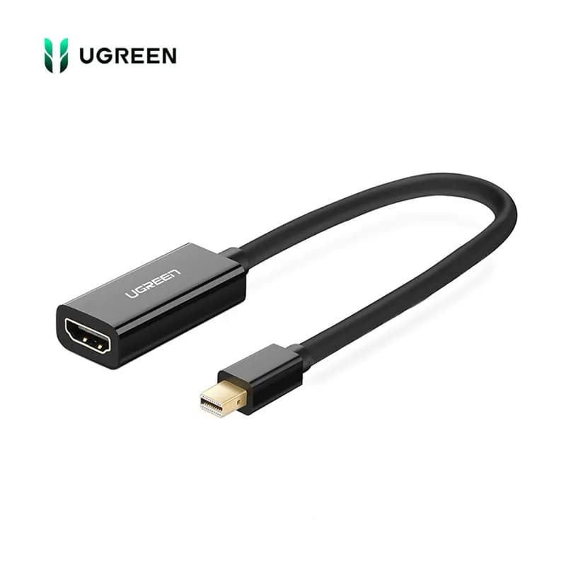 Cáp Chuyển Đổi Mini DisplayPort Sang HDMI Có Chipset Ugreen 10461 (Dài 18cm, Màu Đen)