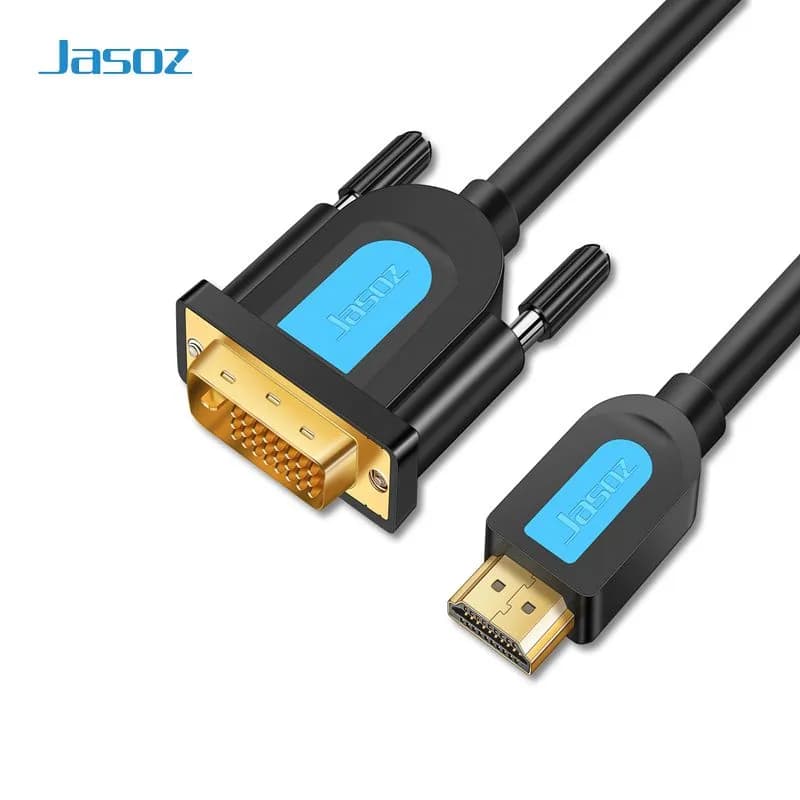 Dây cáp chuyển DVI 24+1 sang HDMI 1.5M Jasoz A105 T-A133 Chuyển đổi 2 chiều Full HD