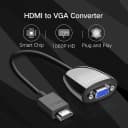 Cáp Chuyển Đổi HDMI Sang VGA Có Chipset Ugreen 40253 (Màu Đen) - Full HD 1080P 2
