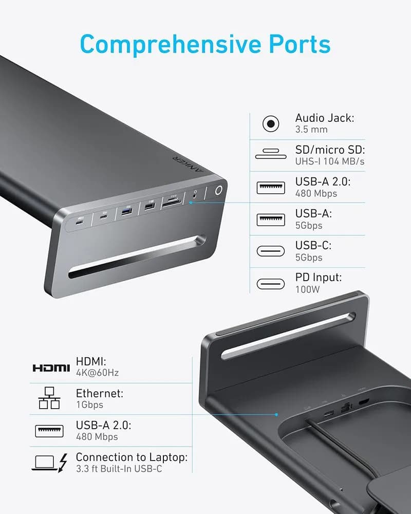 Docking Station Chân đế màn hình Anker 675 USB-C (12 trong 1) - A8377JZ1 - hover
