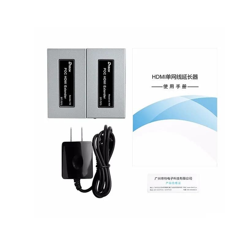 Bộ Kéo Dài HDMI Qua LAN 50m DTech DT-7073 Full HD 1080P - hover