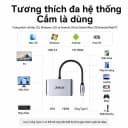Cáp Chuyển USB-C Sang HDMI VGA USB 3.0 PD 100W 18cm Jasoz H107 (T-H107) 4
