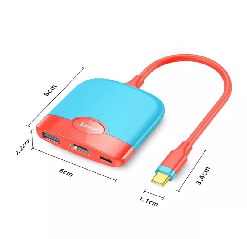 Cáp Chuyển USB-C Sang HDMI USB PD Có Chipset Jasoz H106 T-H106 18cm