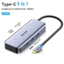 HUB Chuyển Đổi USB-C Sang HDMI 3 Cổng USB 3.0 PD 100W Jasoz H109 T-H109 3