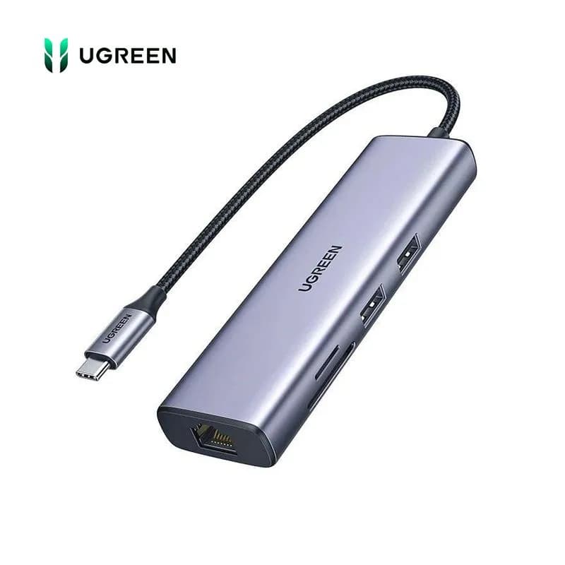 Hub Chuyển Đổi USB-C 7 Trong 1 Ugreen 90568 (CM512) Vỏ Nhôm Cao Cấp