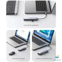 Hub Chuyển USB-C Sang HDMI 4K@60Hz, USB 3.0, LAN Gigabit và SD/TF Ugreen 60515 CM512 4