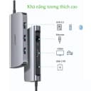 Hub Chuyển Đổi USB C 6 Trong 1 Ugreen 40873 (HDMI, VGA, LAN, USB 3.0, SD, Type C) 2