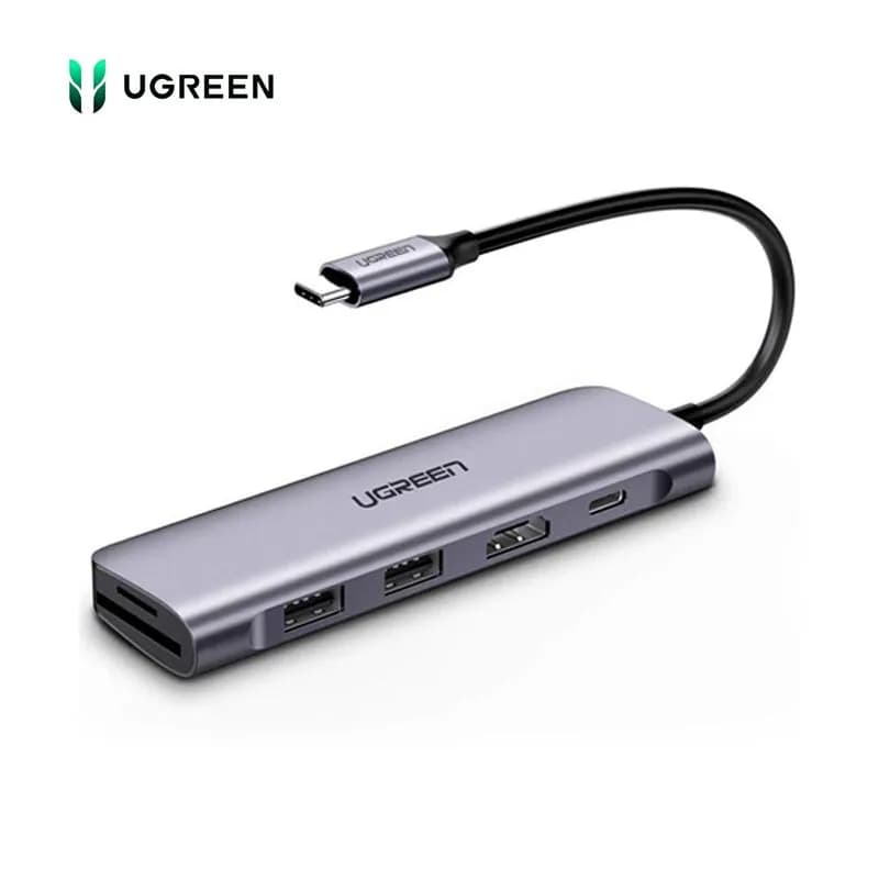 Hub Chuyển Đổi USB-C Sang HDMI 4K, SD/TF, USB 3.0 Ugreen 70411