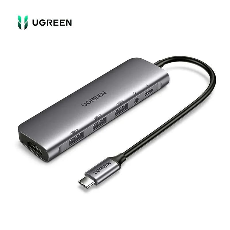Hub Chuyển Đổi USB-C Sang HDMI 4K, USB 3.0, Audio 3.5mm, PD 100W Ugreen 80132 CM136