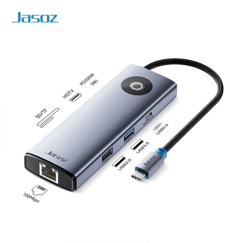 Hub Chuyển Đổi JASOZ 8 trong 1 Type-C H122 T-H138 Giá Tốt