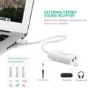 Card Sound USB 2.0 Sang Jack 3.5mm Tai Nghe & Mic Ugreen 30143 US205 (Màu Trắng) 4