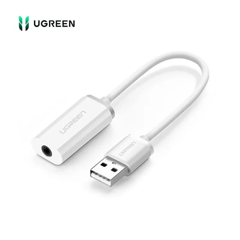Card Sound USB 2.0 Sang Jack 3.5mm Tai Nghe & Mic Ugreen 30712