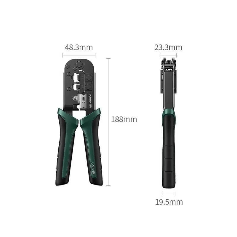 Kìm Bấm Dây Mạng Có Trợ Lực Ugreen 10952 - Tích Hợp Cắt, Tuốt Cáp Chuẩn RJ45/RJ11 - hover