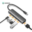 Bộ Chuyển Đổi USB Type C Sang HDMI 4K Kèm Hub USB 3.0 Và Cổng Sạc Type-C PD Ugreen 50209 1