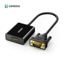 Cáp Chuyển Đổi HDMI Sang VGA Ugreen 20694 | Hỗ Trợ 1080P, Có Cổng Âm Thanh 3.5mm & Nguồn 1