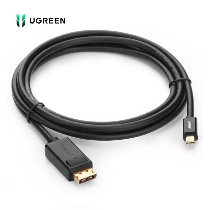 Cáp Mini DisplayPort Sang DisplayPort Ugreen 10477 MD105| Dài 1.5M, Hỗ Trợ 4K@60Hz Màu Đen
