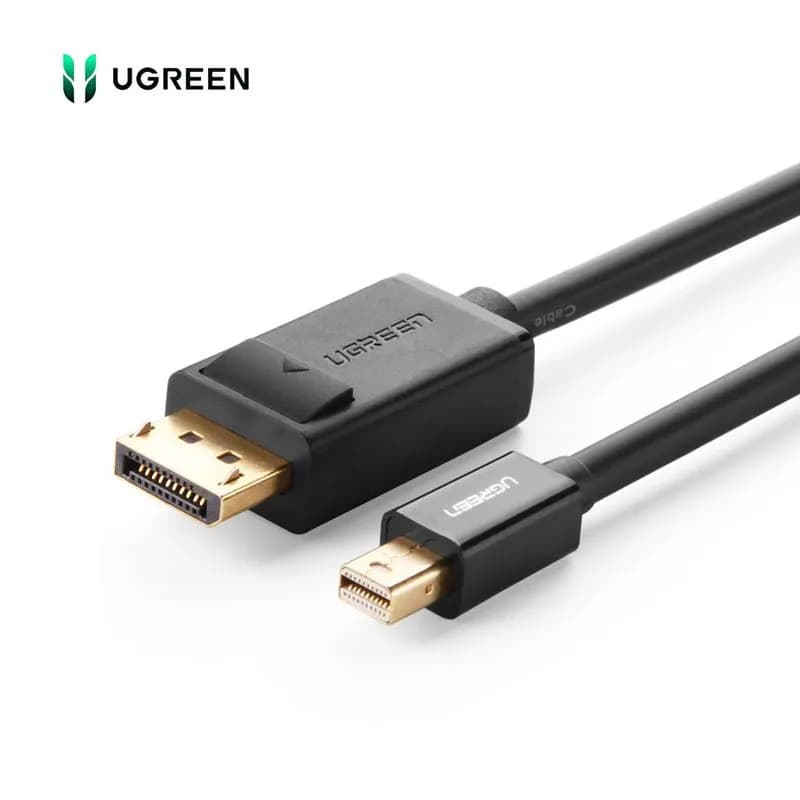 Cáp Mini DisplayPort Sang DisplayPort Ugreen 10477 MD105| Dài 1.5M, Hỗ Trợ 4K@60Hz Màu Đen