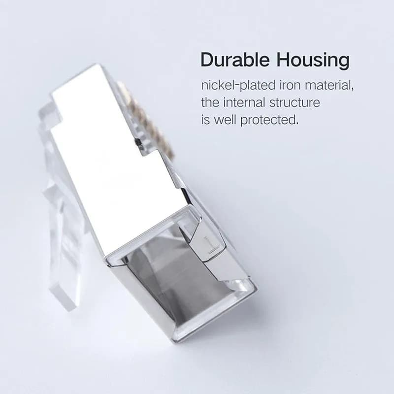 Hộp 100 Đầu Bấm Mạng RJ45 Cat6 Cấp Ugreen 50248 Bọc Nhôm Chống Nhiễu