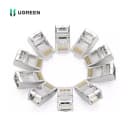 Đầu Bấm Mạng RJ45 Cat6 Ugreen 20333 Bọc Nhôm Chống Nhiễu (Túi 10 Đầu Mạng) 1