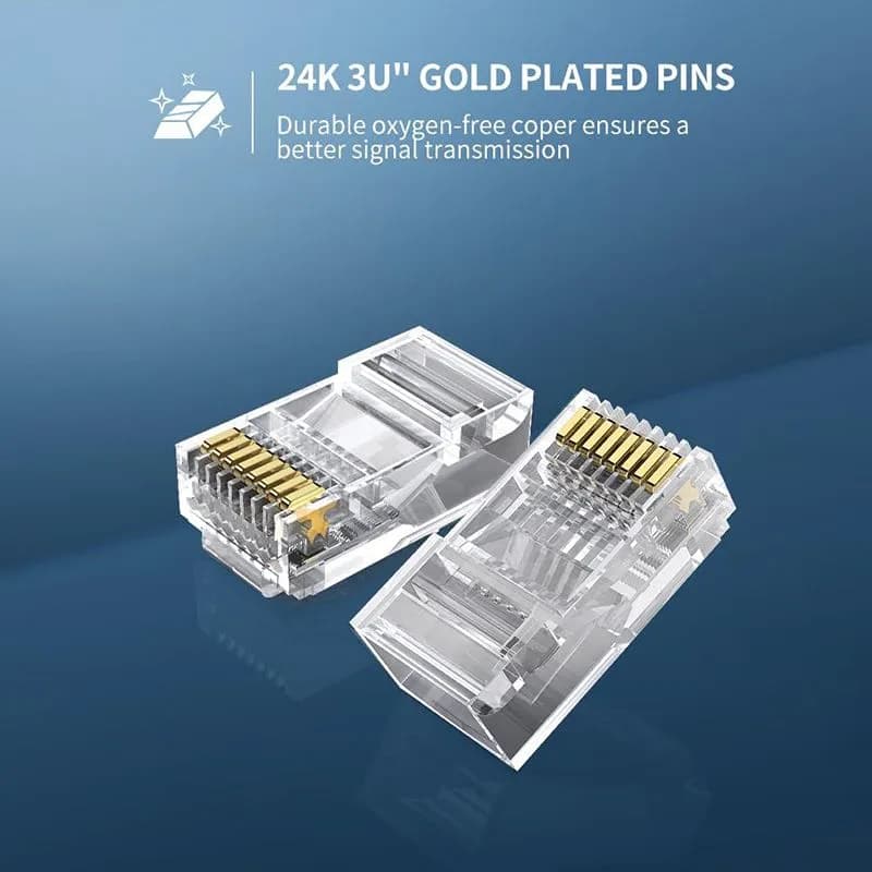 Hộp 100 Đầu Bấm Mạng RJ45 Cho Dây Mạng Cat5e Ugreen 50246 NW110