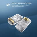 Hộp 100 Đầu Bấm Mạng RJ45 Cho Dây Mạng Cat5e Ugreen 50246 NW110 4