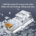 Hộp 100 Cái Đầu Bấm Mạng RJ45 Cat6 Ugreen 60558 Chân Đồng Mạ Vàng 2