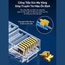 Hộp 100 Cái Đầu Bấm Mạng RJ45 Cat6 Ugreen 60558 Chân Đồng Mạ Vàng 5