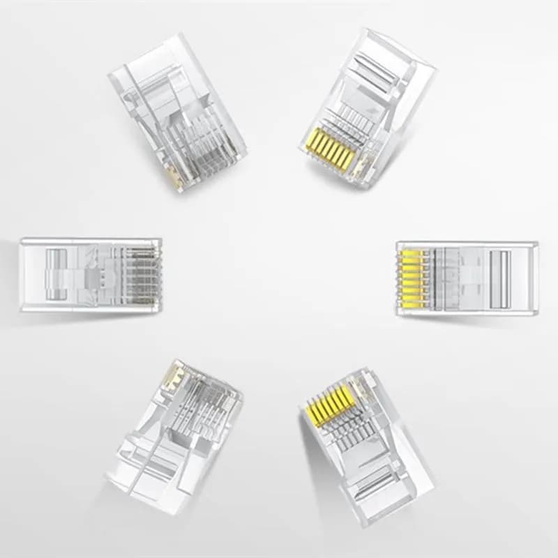 Hạt Mạng RJ45 Cat6 Ugreen 50962 (Túi 50 Cái) Chân Mạ Vàng