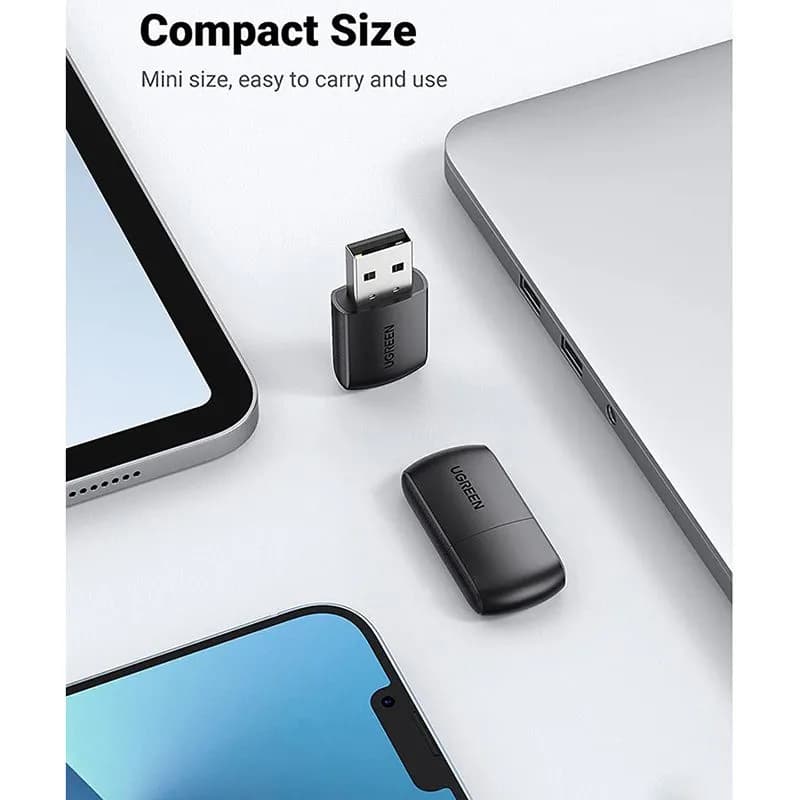 USB thu Wifi 2 băng tần 2.4GHz & 5GHz Ugreen 20204 cho PC, Laptop