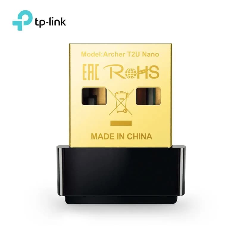 USB thu Wifi 2 băng tần AC600 TP-Link T2U Nano cho máy tính PC, Laptop