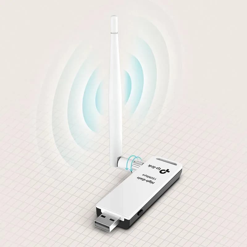 USB Thu Sóng Wifi TP-Link TL-WN722N Có Ăng-Ten Rời Tốc Độ 150Mbps
