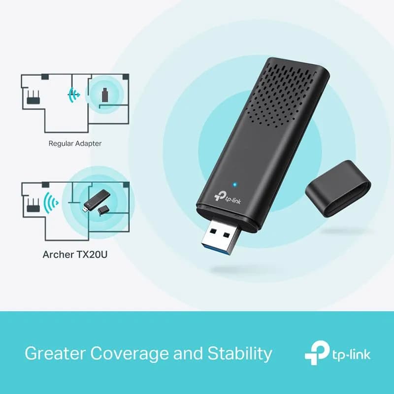 USB Thu Wifi 6 Băng Tần Kép AX1800 TP-Link Archer TX20U Nano