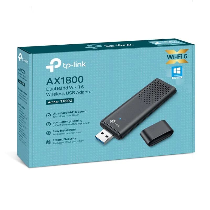 USB Thu Wifi 6 Băng Tần Kép AX1800 TP-Link Archer TX20U Nano