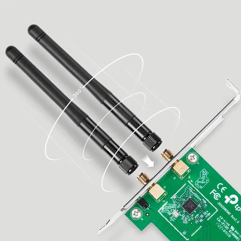 Card Wifi Cho PC TP-Link TL-WN881ND PCIe Chuẩn N 300Mbps 2 Ăng-Ten