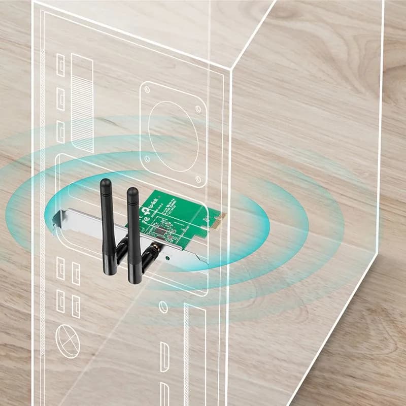 Card Wifi Cho PC TP-Link TL-WN881ND PCIe Chuẩn N 300Mbps 2 Ăng-Ten