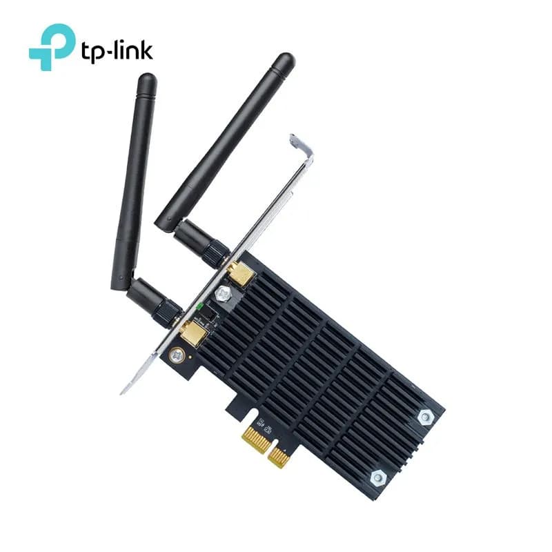 Card Wifi Cho PC TP-Link Archer T6E PCIe AC1300 Băng Tần Kép Tản Nhiệt Nhôm