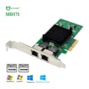 Card Mở Rộng PCIe x1 Sang 2 Cổng LAN Gigabit M-Pard MD171 1000Mbps 2