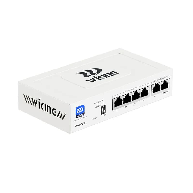 Switch PoE 4 Cổng Wi-Tek WiKing WK-PS206 V2 100Mbps