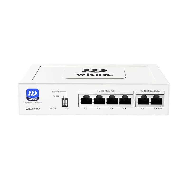 Switch PoE 4 Cổng Wi-Tek WiKing WK-PS206 V2 100Mbps