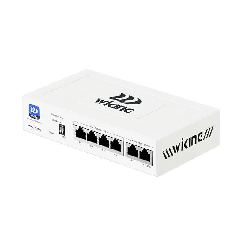 Switch PoE 4 Cổng Wi-Tek WiKing WK-PS206 V2 100Mbps