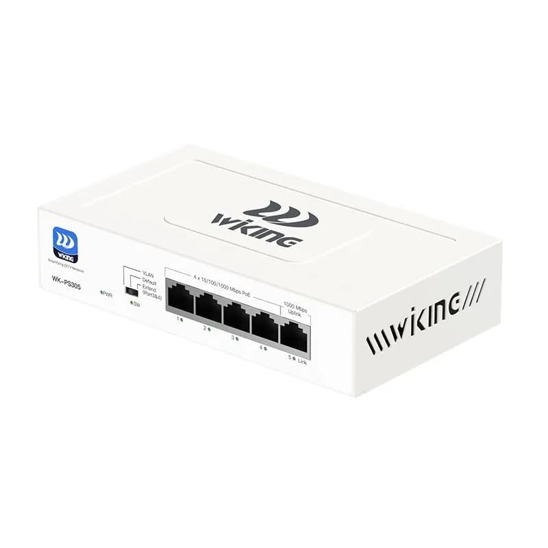 Switch PoE 4 Cổng Gigabit Wi-Tek WiKing WK-PS305 tốc độ 1000Mbps 