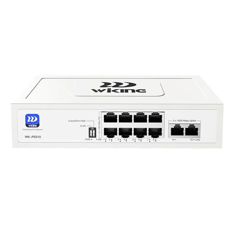 Switch PoE 8 Cổng Gigabit Wi-Tek WiKing WK-PS310 V2 tốc độ 1000Mbps - hover